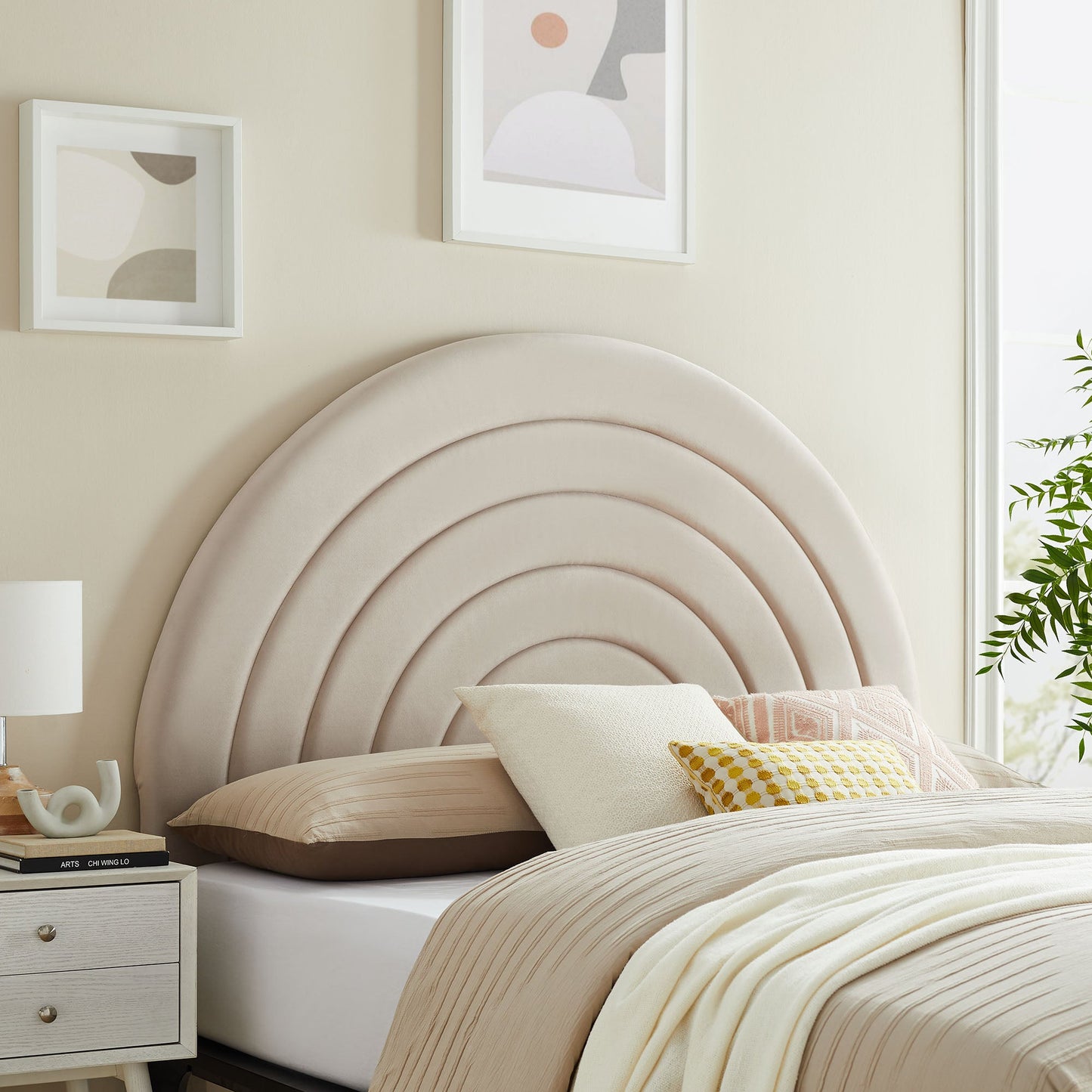 Solana Arched Performance Velvet Queen Headboard by Modway