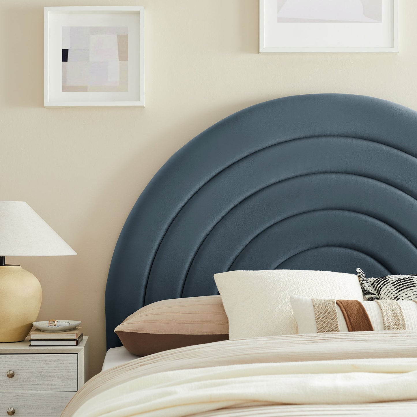 Solana Arched Performance Velvet King Headboard by Modway