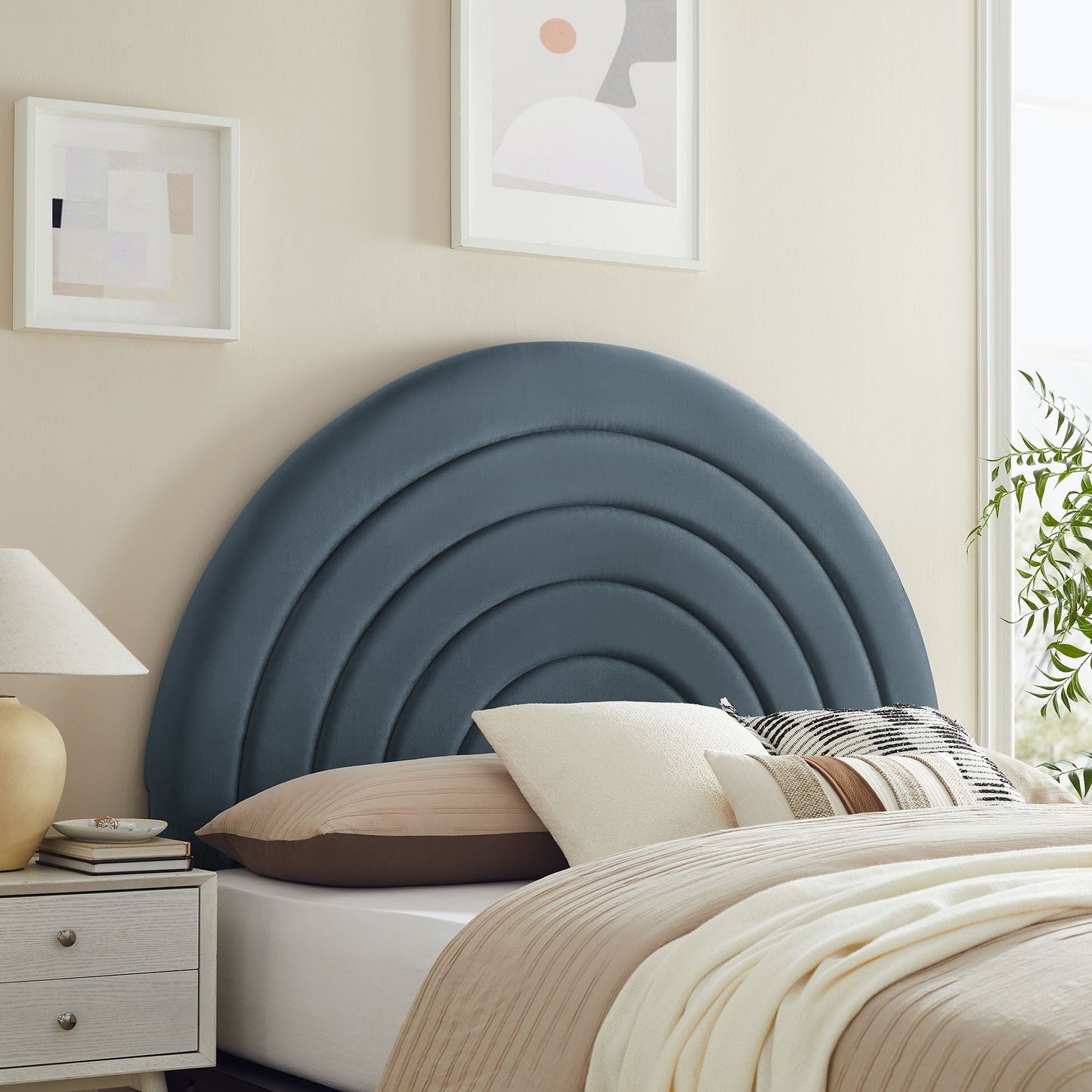 Solana Arched Performance Velvet King Headboard by Modway