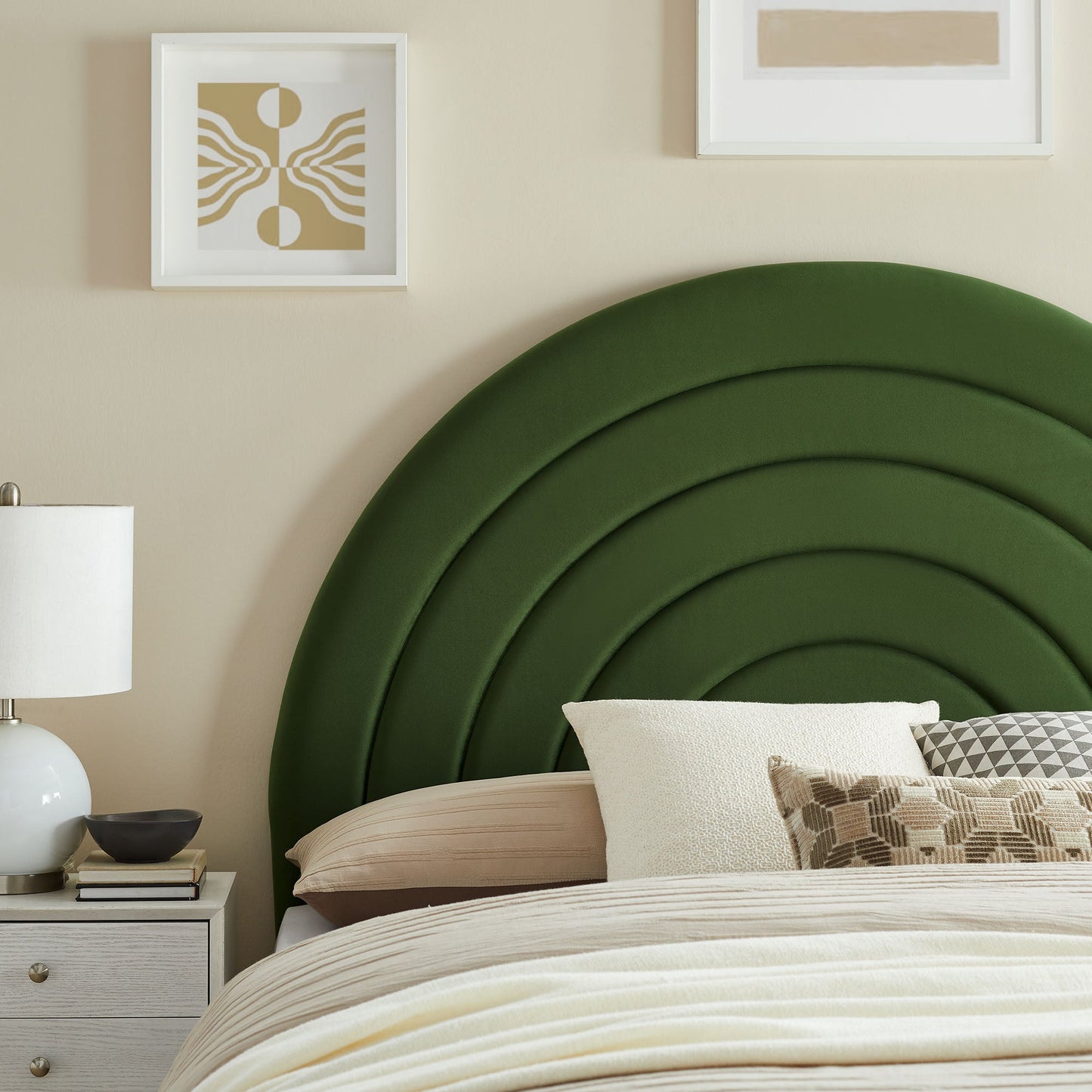 Solana Arched Performance Velvet King Headboard by Modway