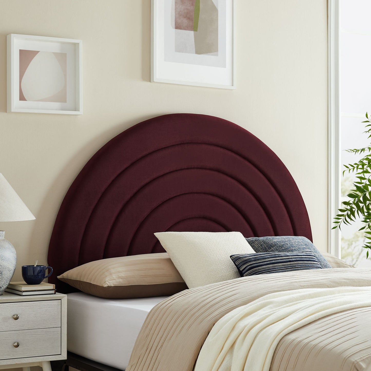 Solana Arched Performance Velvet King Headboard by Modway