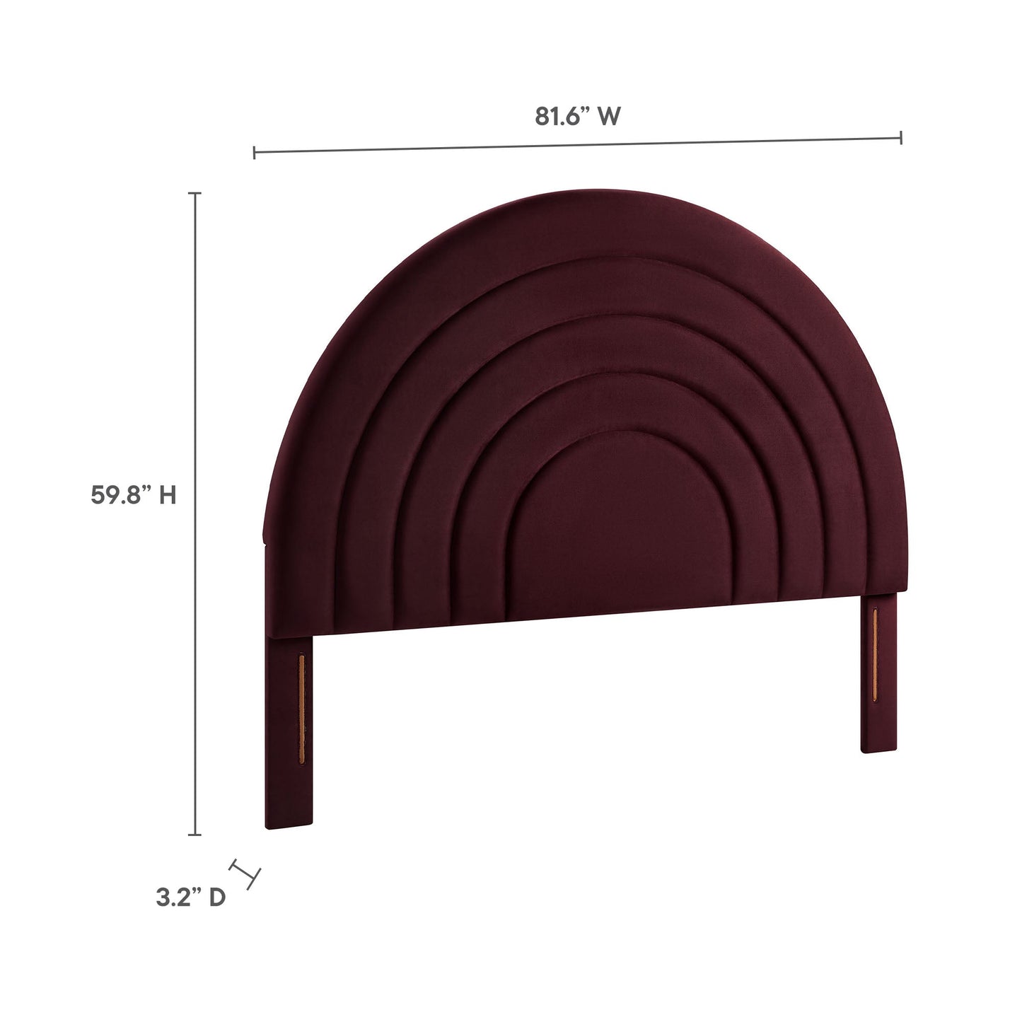 Solana Arched Performance Velvet King Headboard by Modway