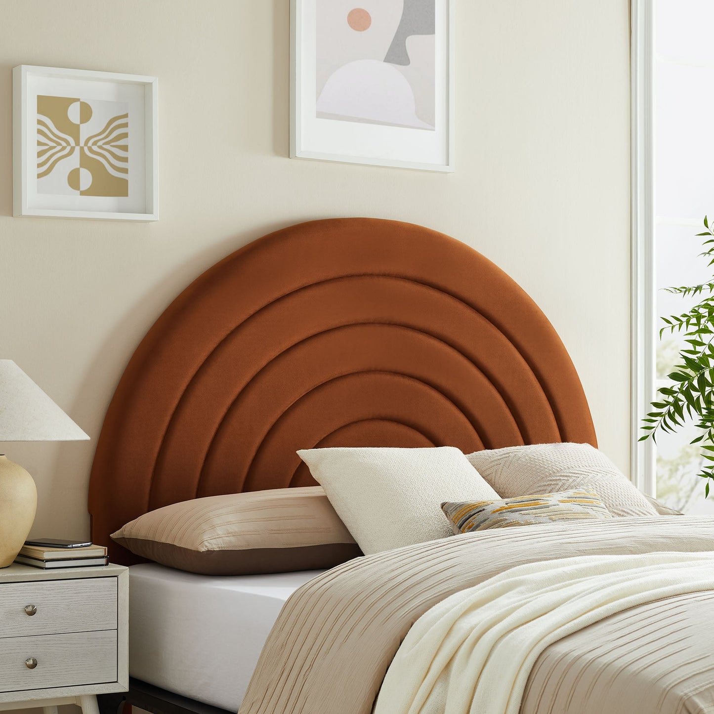 Solana Arched Performance Velvet King Headboard by Modway