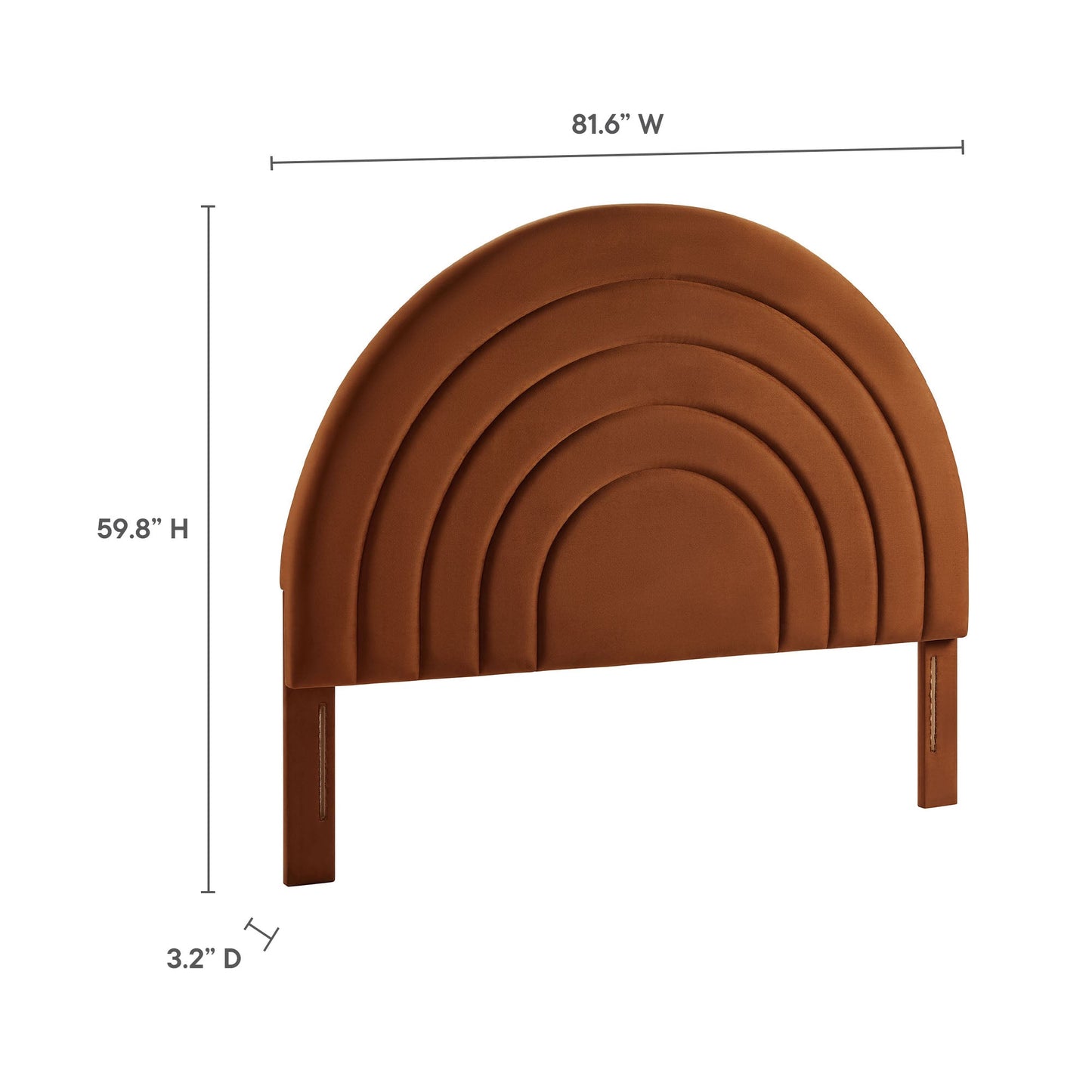 Solana Arched Performance Velvet King Headboard by Modway