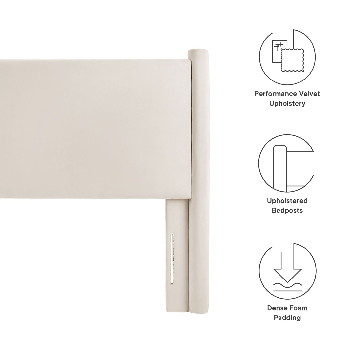 Rael Performance Velvet Full Headboard by Modway