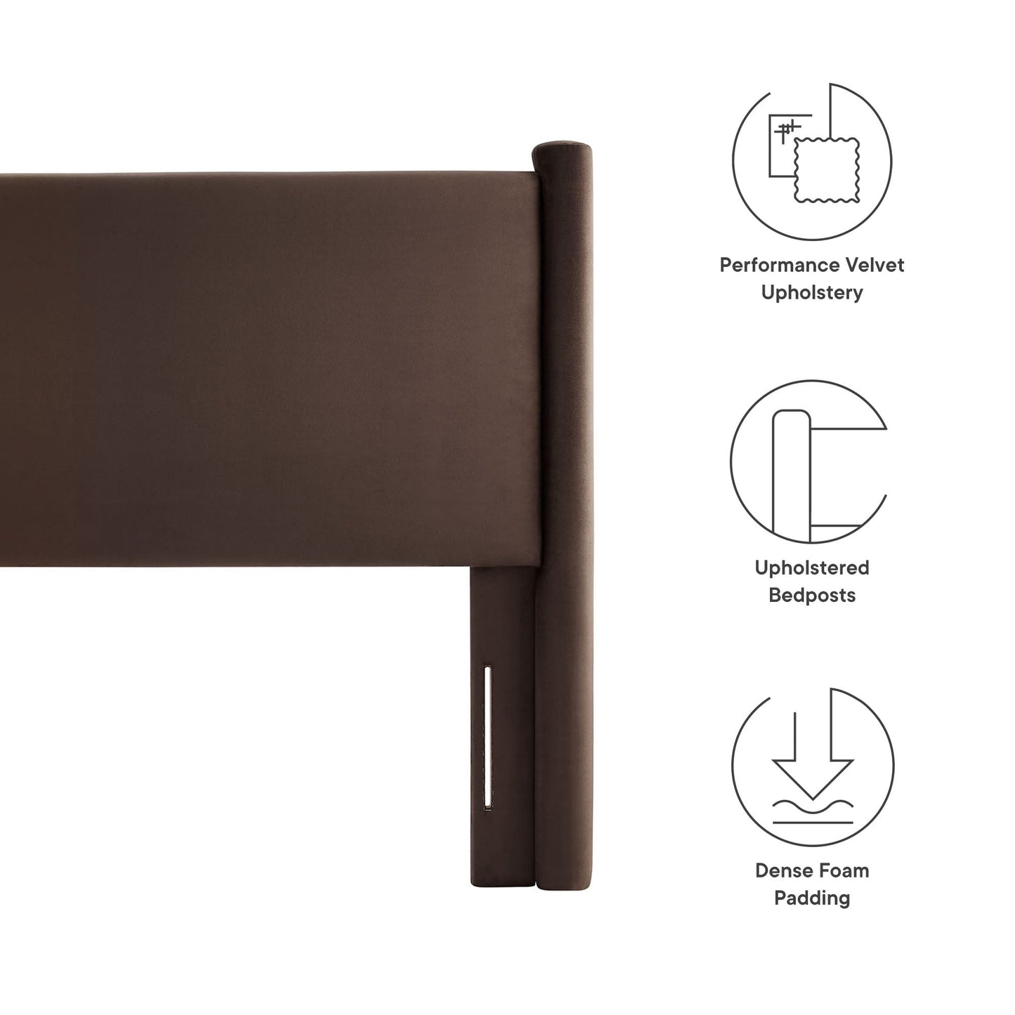 Rael Performance Velvet Queen Headboard by Modway