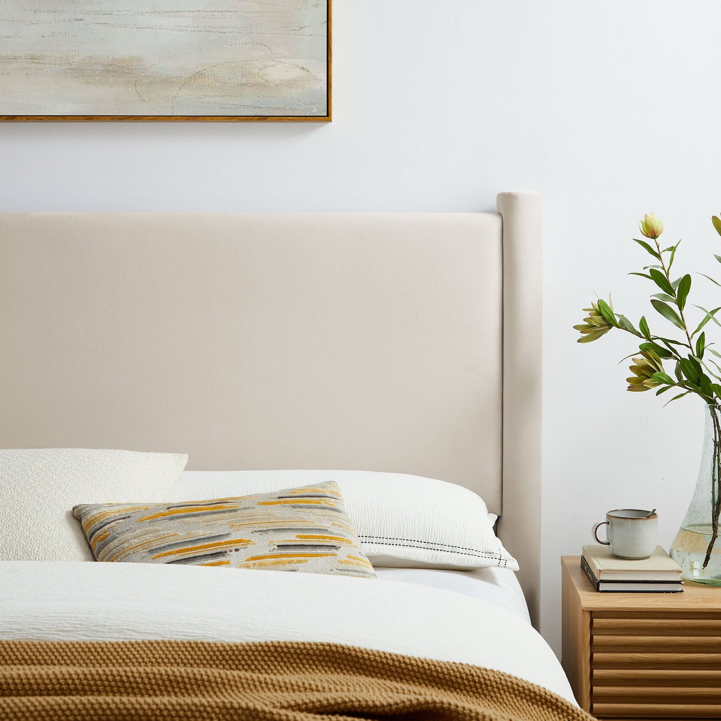 Rael Performance Velvet King Headboard by Modway