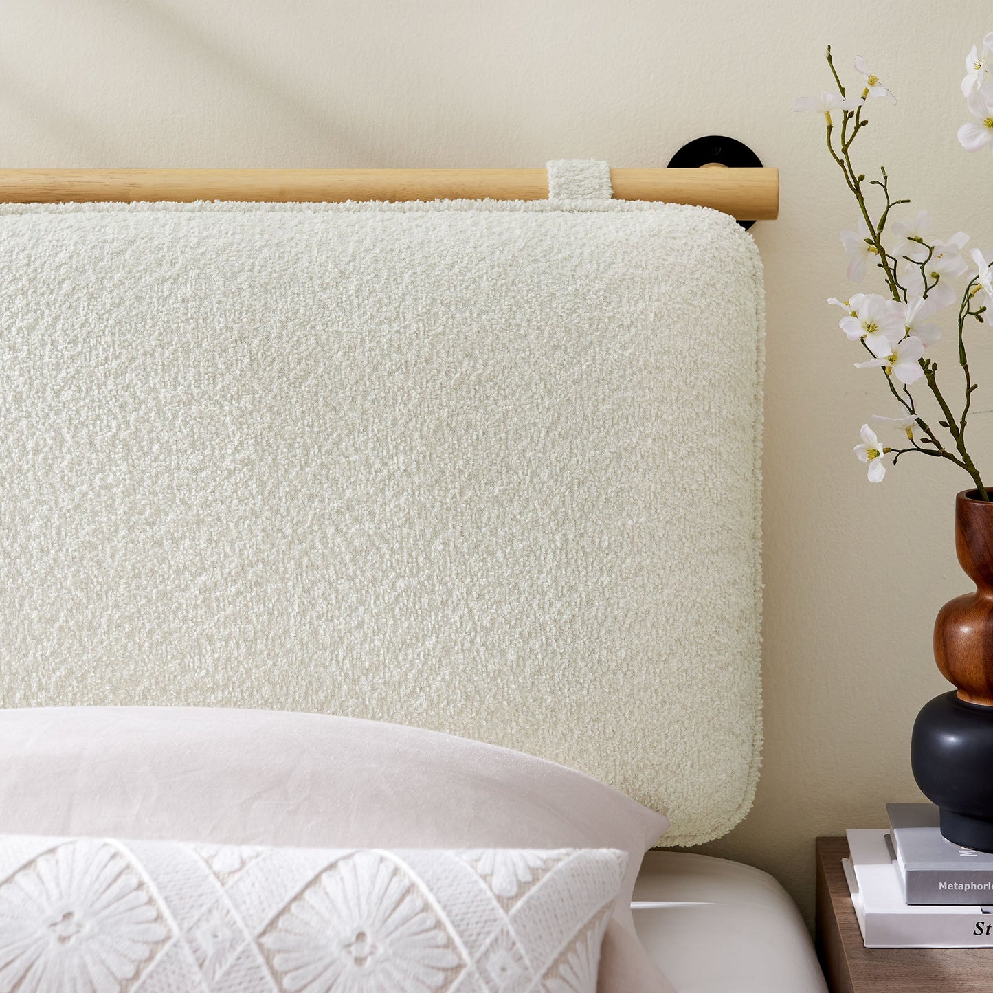 Anela Wall-Mounted Chenille Upholstered Twin Headboard by Modway