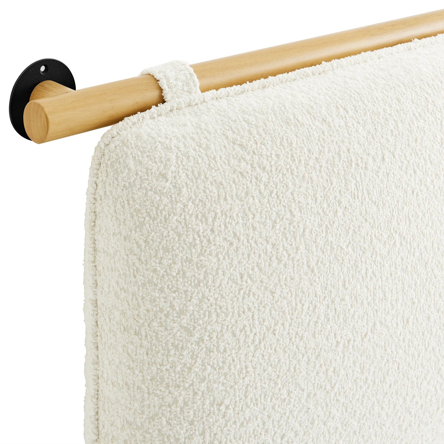 Anela Wall-Mounted Chenille Upholstered King Size Headboard by Modway