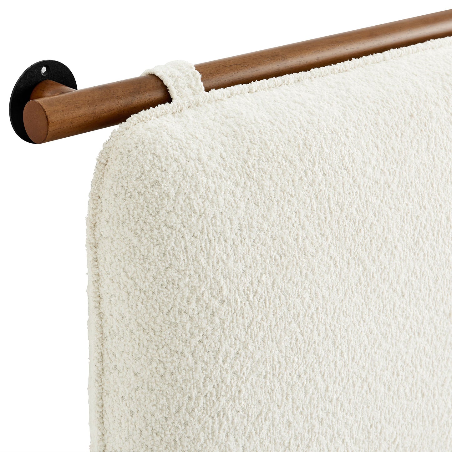 Anela Wall-Mounted Chenille Upholstered King Size Headboard by Modway