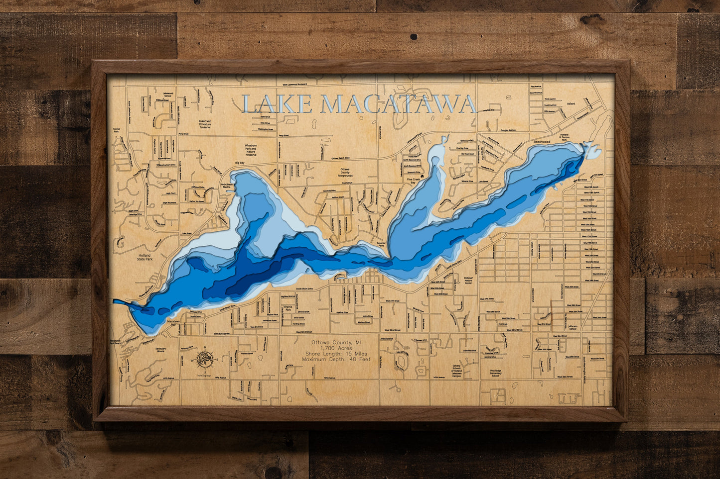 Lake Macatawa in Ottawa County, Michigan