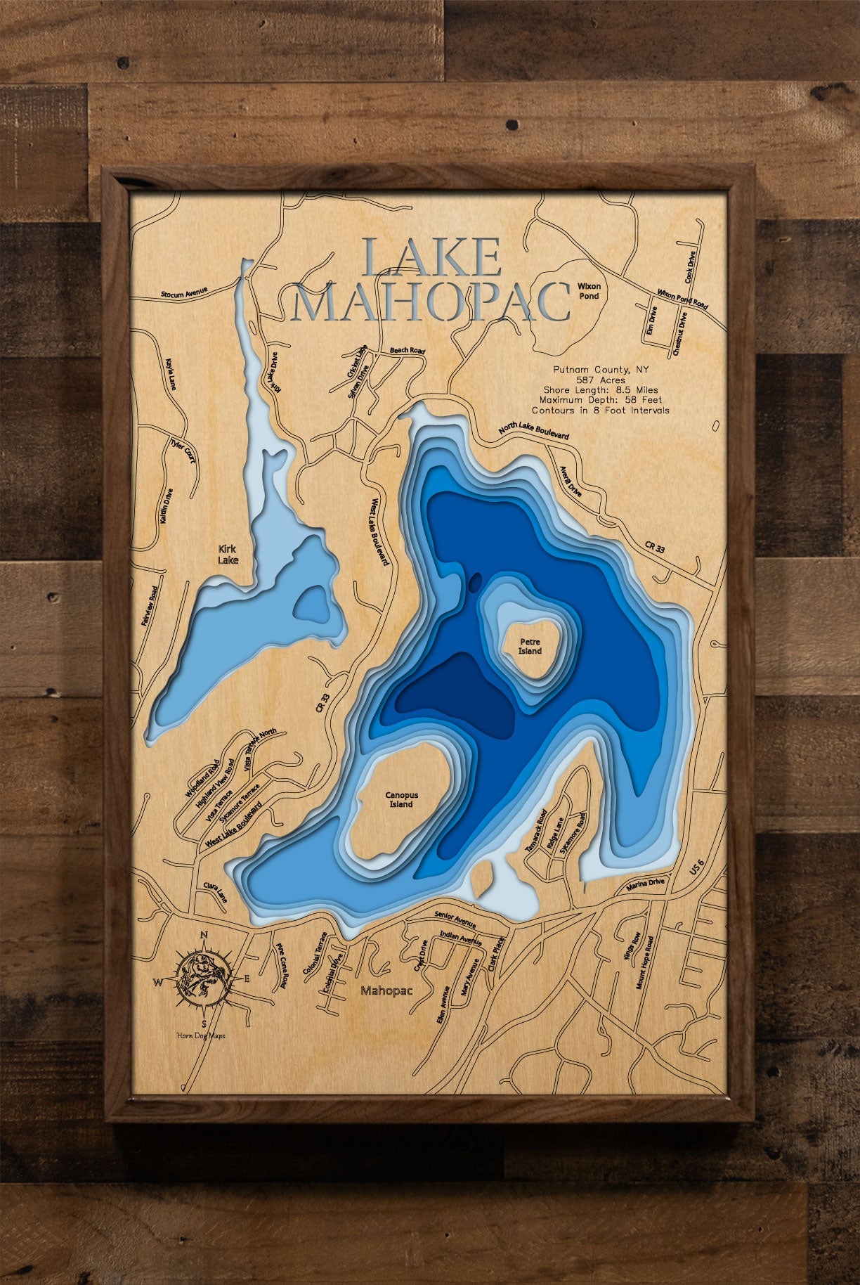 Lake Mahopac in Putnam County, New York