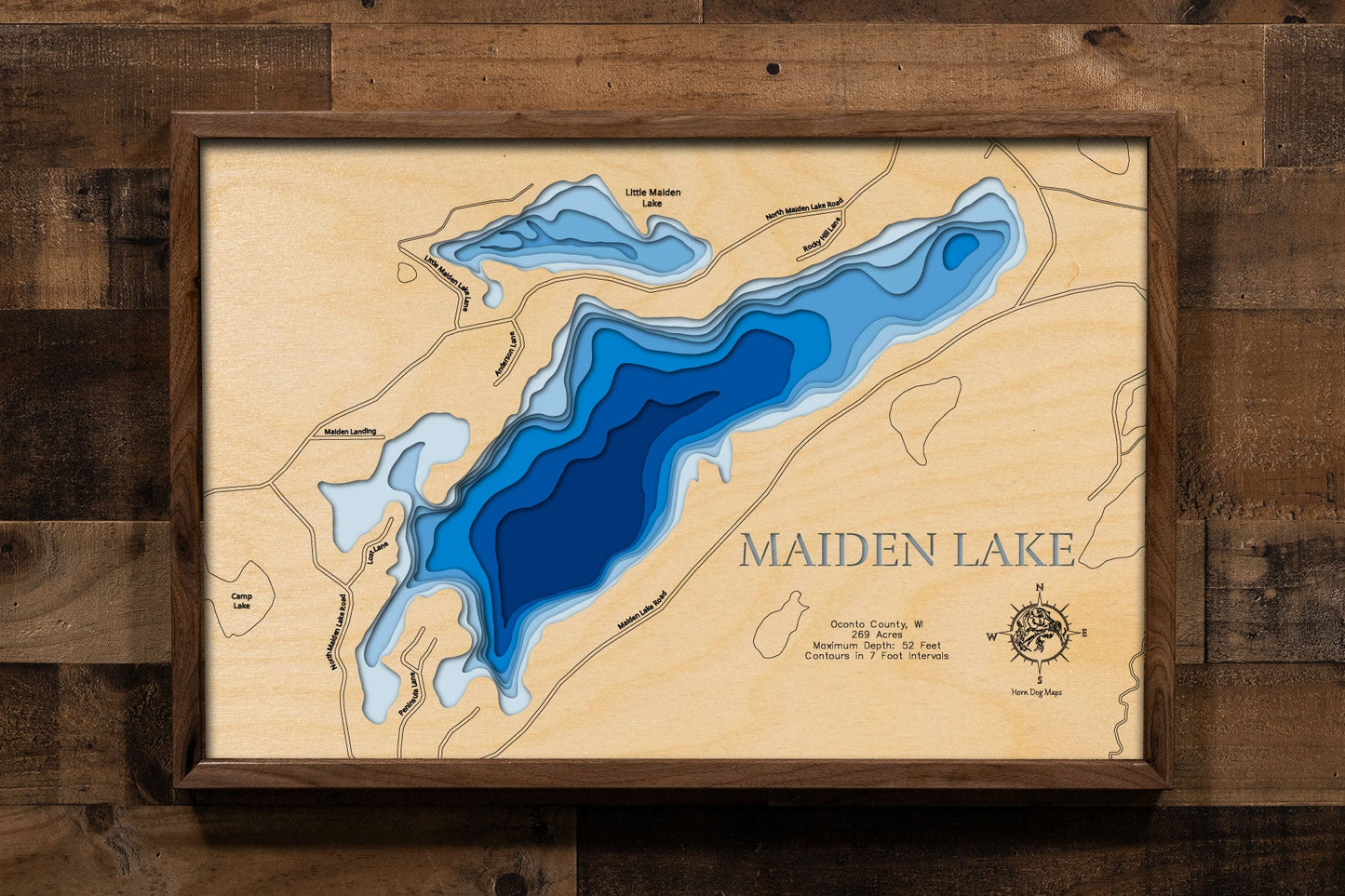Maiden Lake in Oconto County, Wisconsin