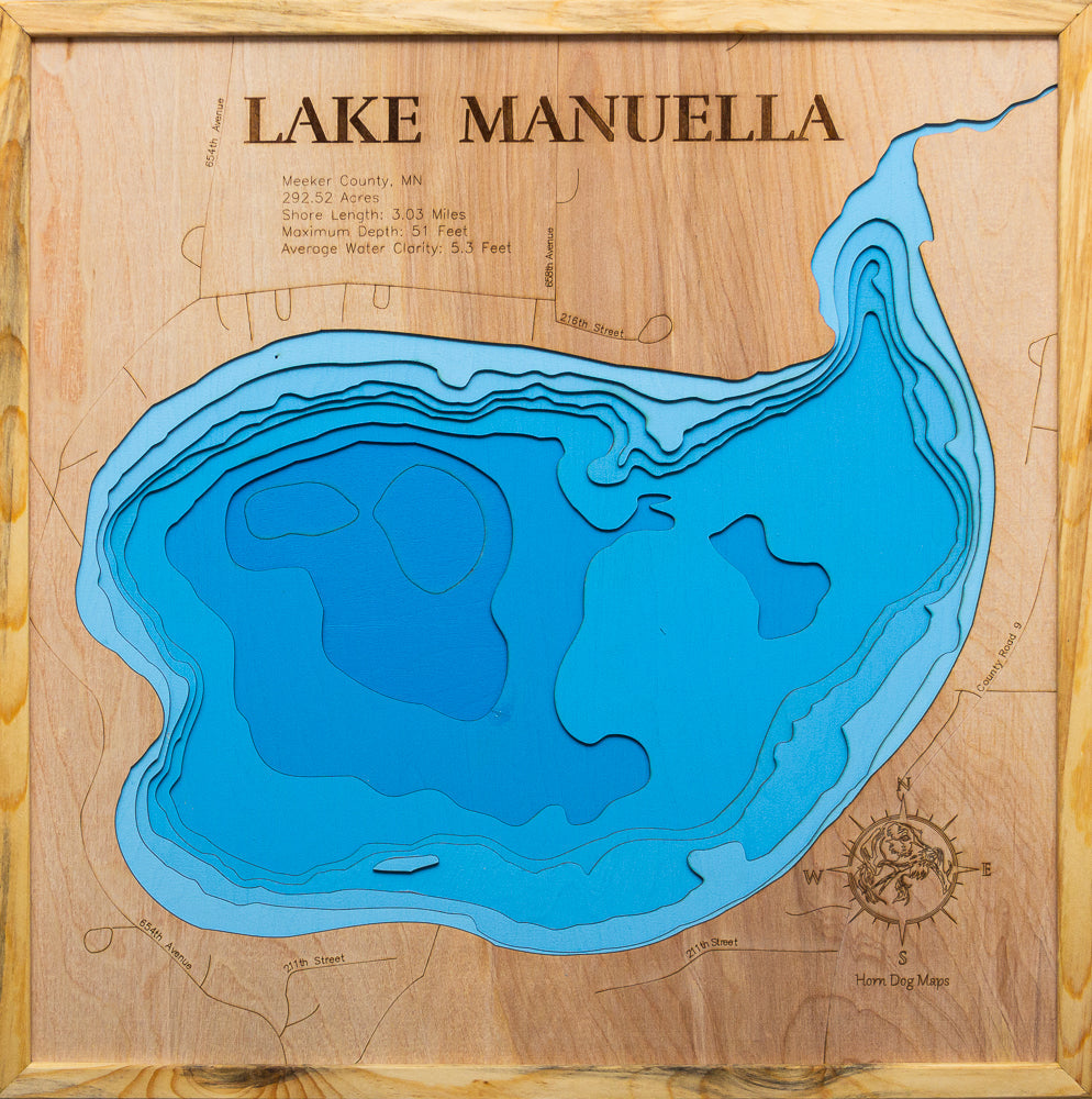 Manuella Lake in Meeker County, Minnesota