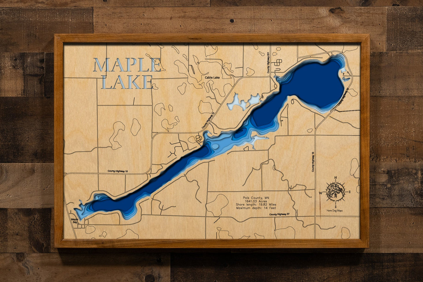 Maple Lake in Polk County, Minnesota