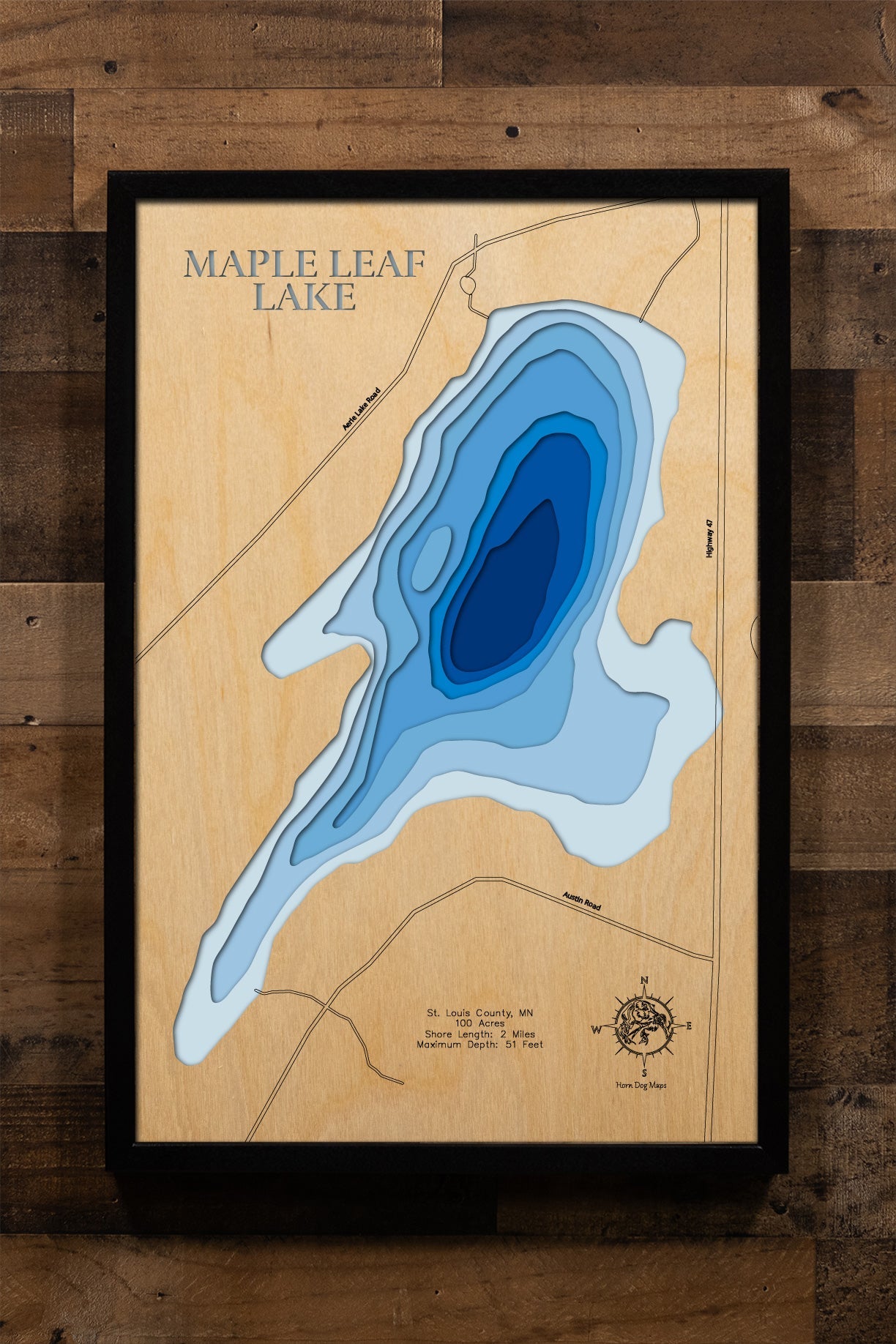 Maple Leaf Lake in St. Louis County, Minnesota