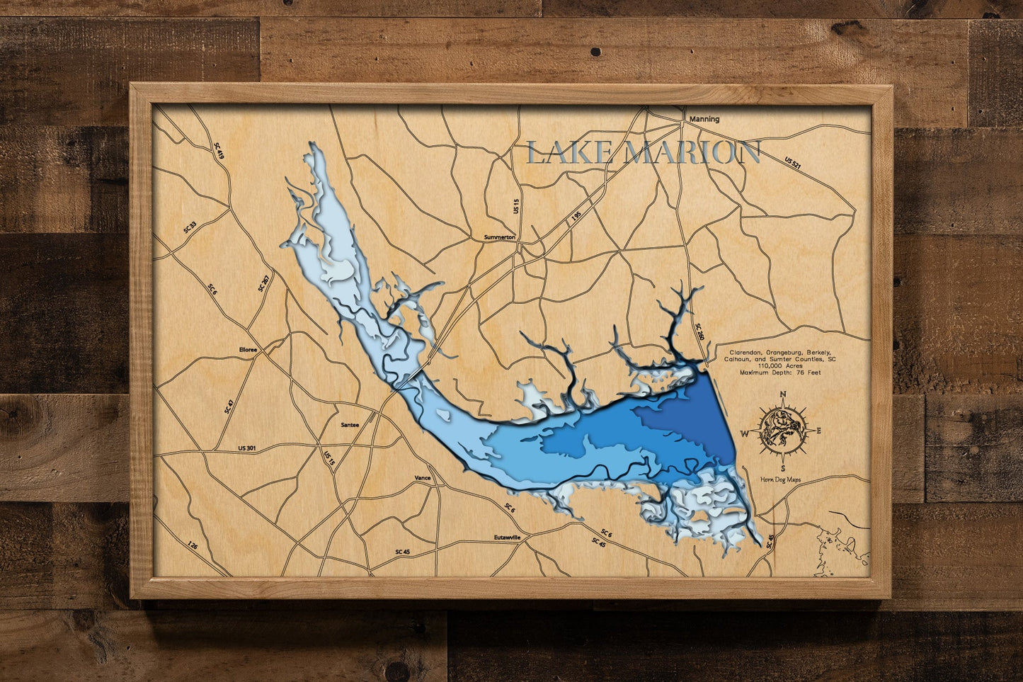 Marion Lake in Clarendon, Orangeburg, Berkely, Calhoun, Sumter County, South Carolina