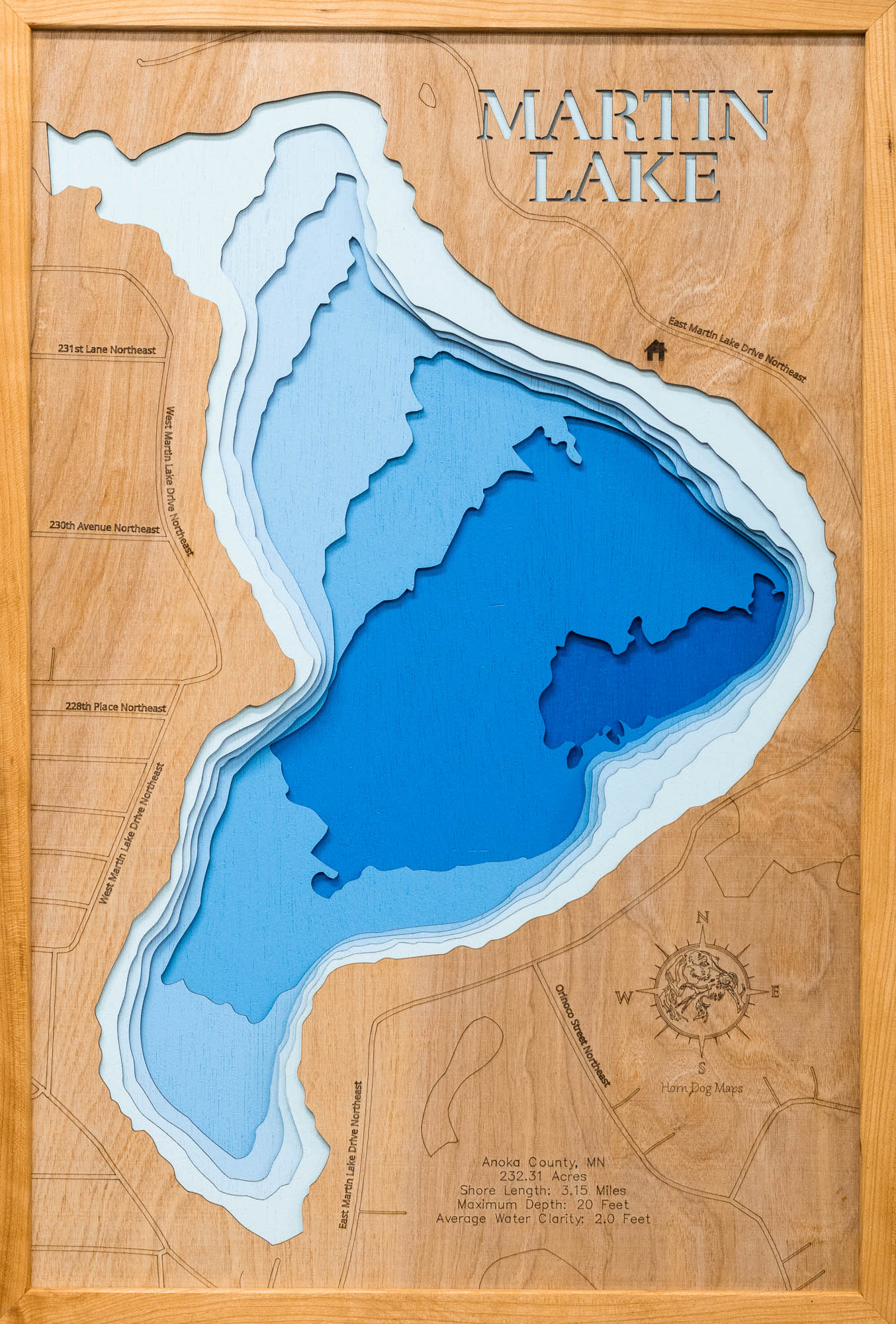 Martin Lake in Anoka County, Minnesota