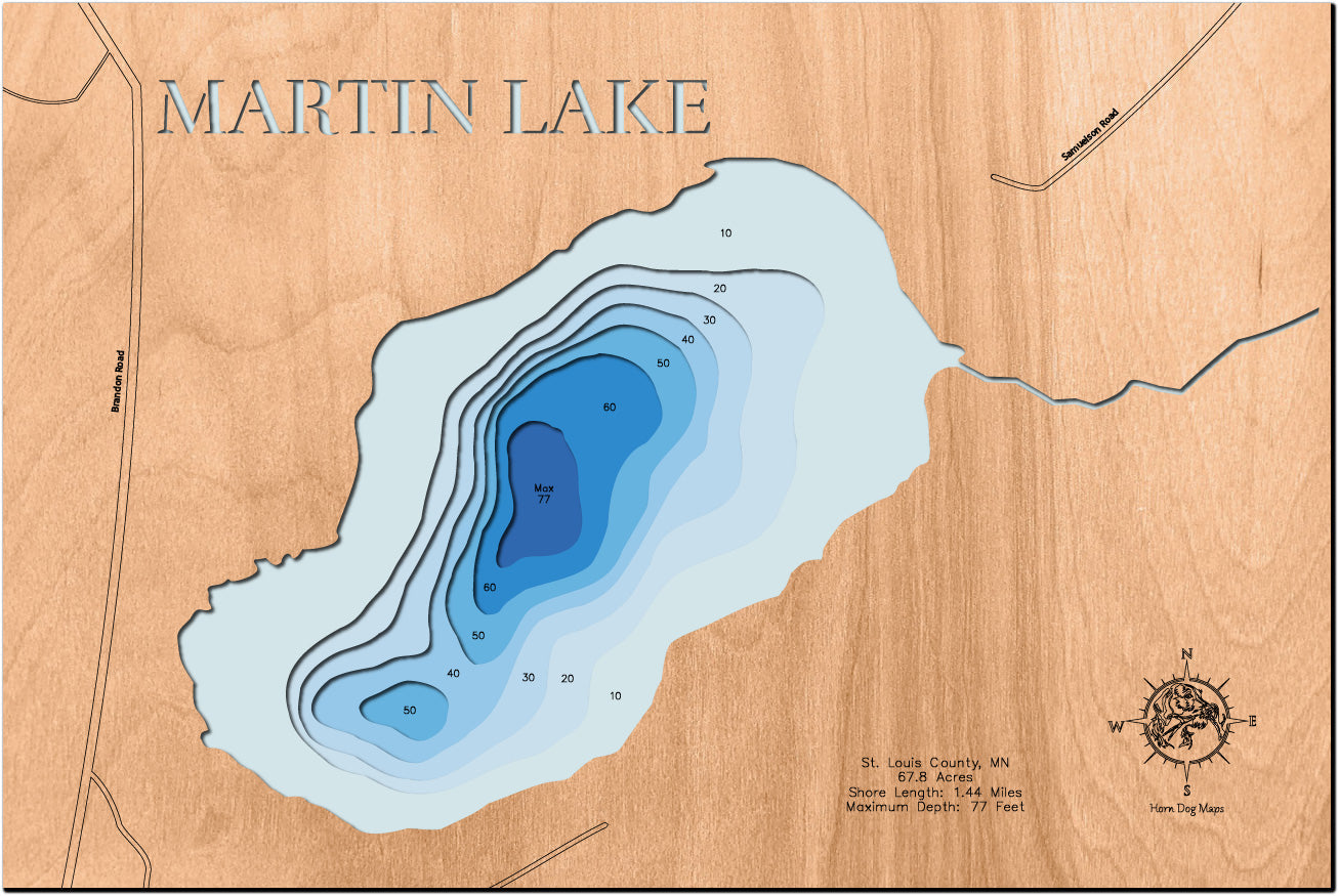 Martin Lake in St. Louis County, Minnesota