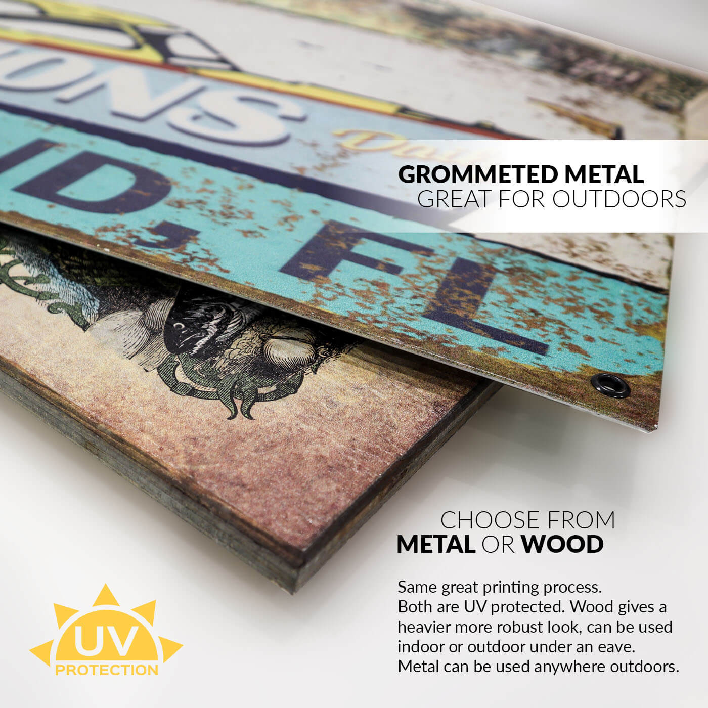 Hockey Club - Wood & Metal Wall Art
