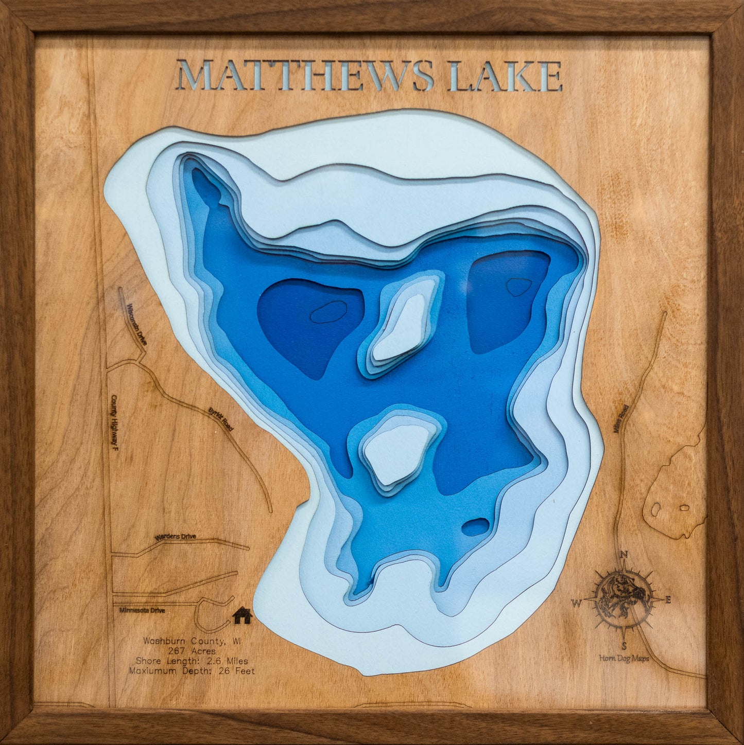 Matthews Lake in Washburn County, Wisconsin