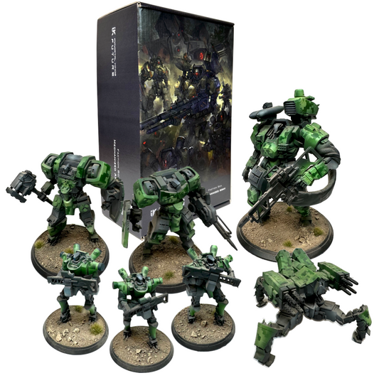 Mechanized Army Faction Box - Set of Detailed 3D Printed Miniatures for Tactical Warfare