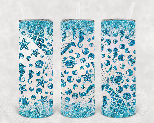 Mermaid 20 oz Skinny Tumbler
