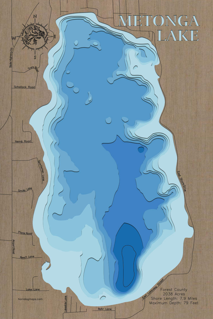 Metonga Lake in Forest County, Wisconsin