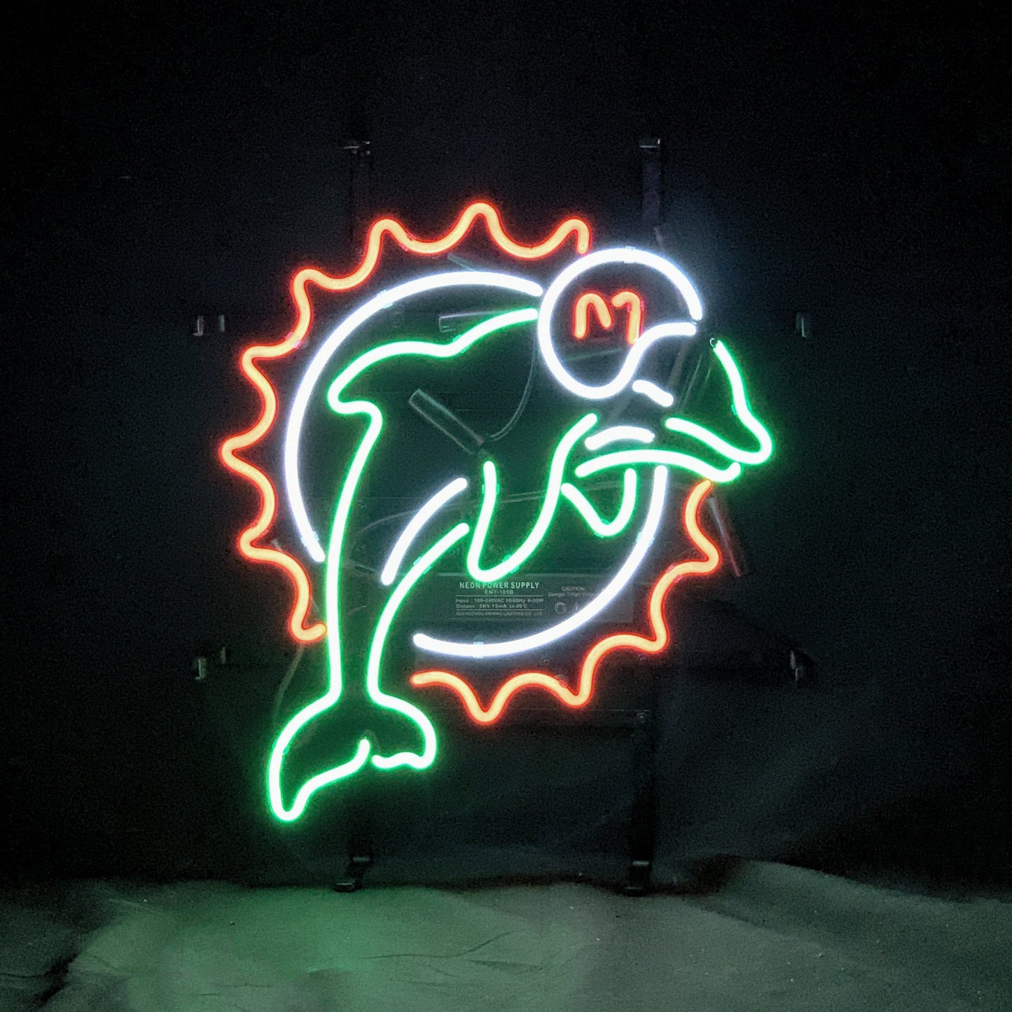 Miami Dolphins Football Logo Neon Light Sign
