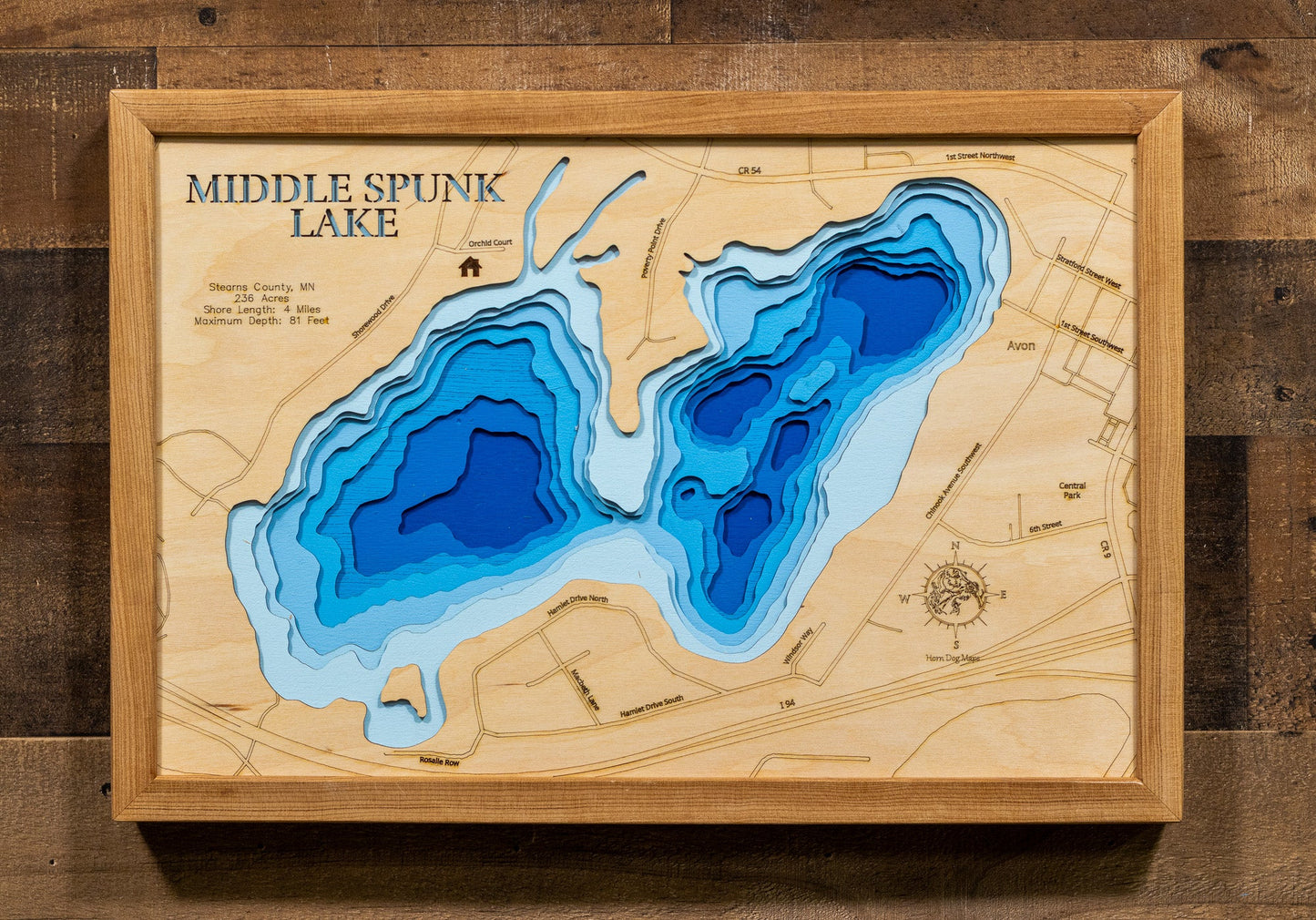 Middle Spunk Lake in Stearns County, Minnesota