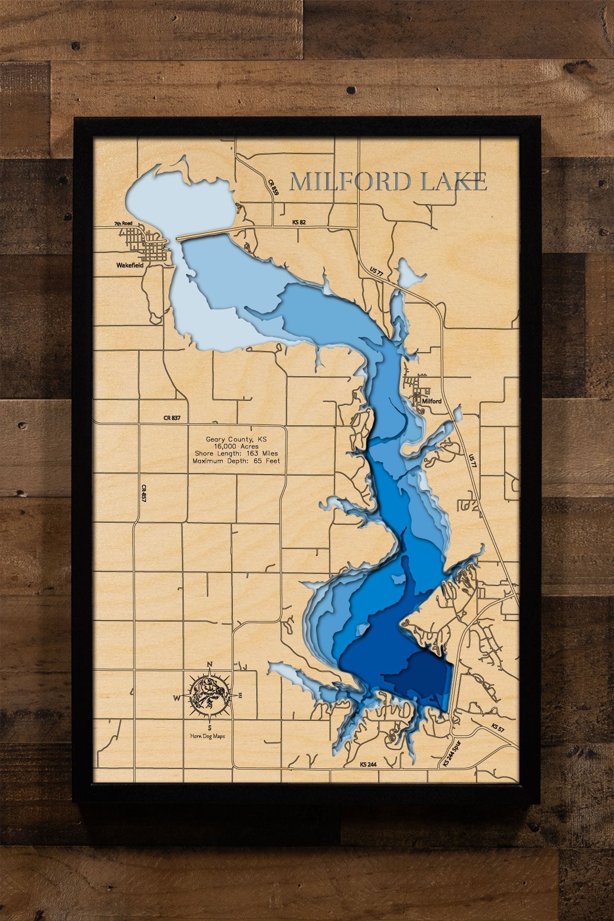 Milford Lake in Geary County, Kansas