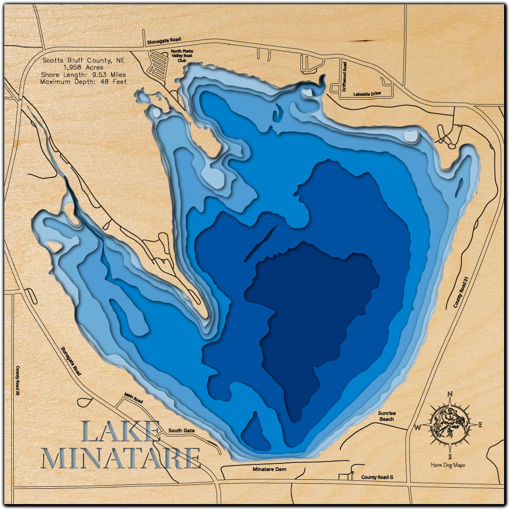 Lake Minatare in Scotts Bluff County, Nebraska