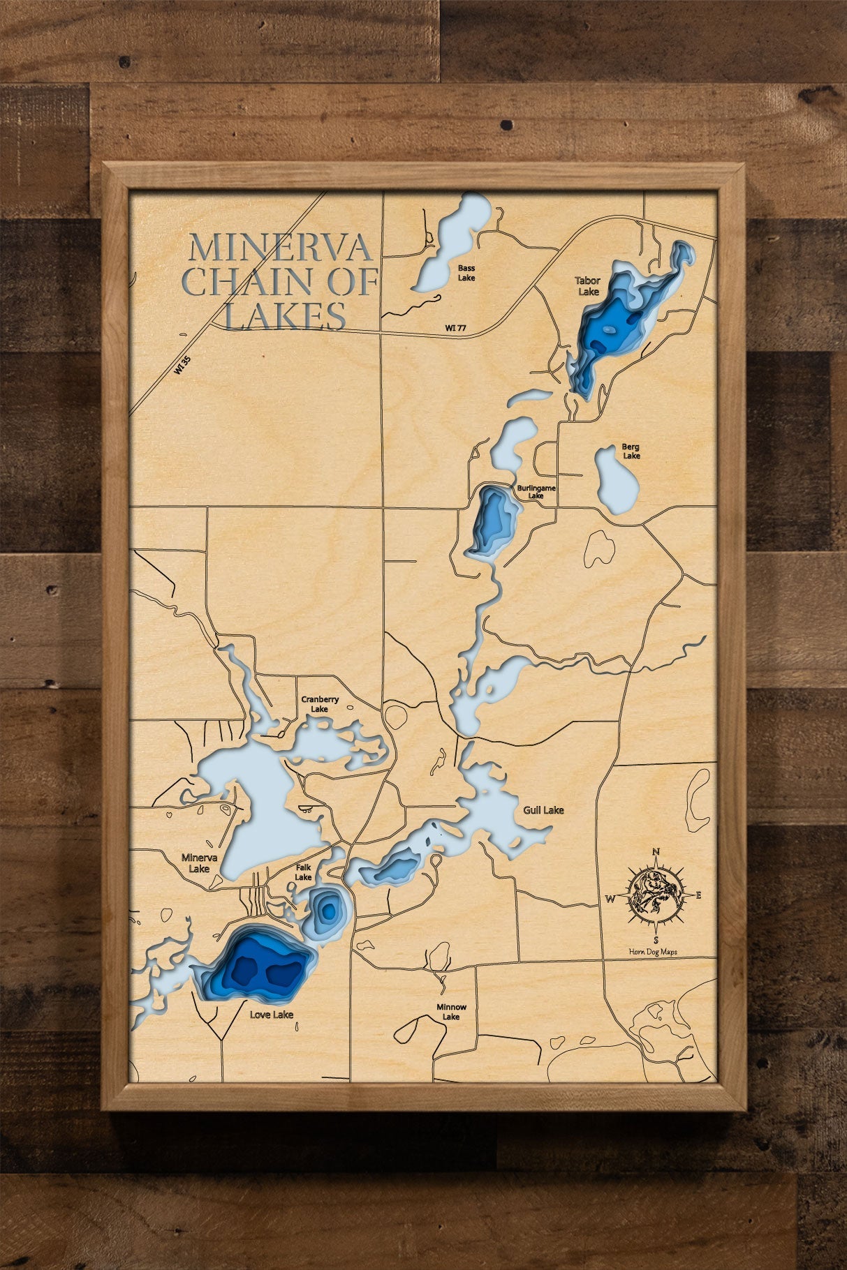 Minerva Chain of Lakes in Burnett County, Wisconsin