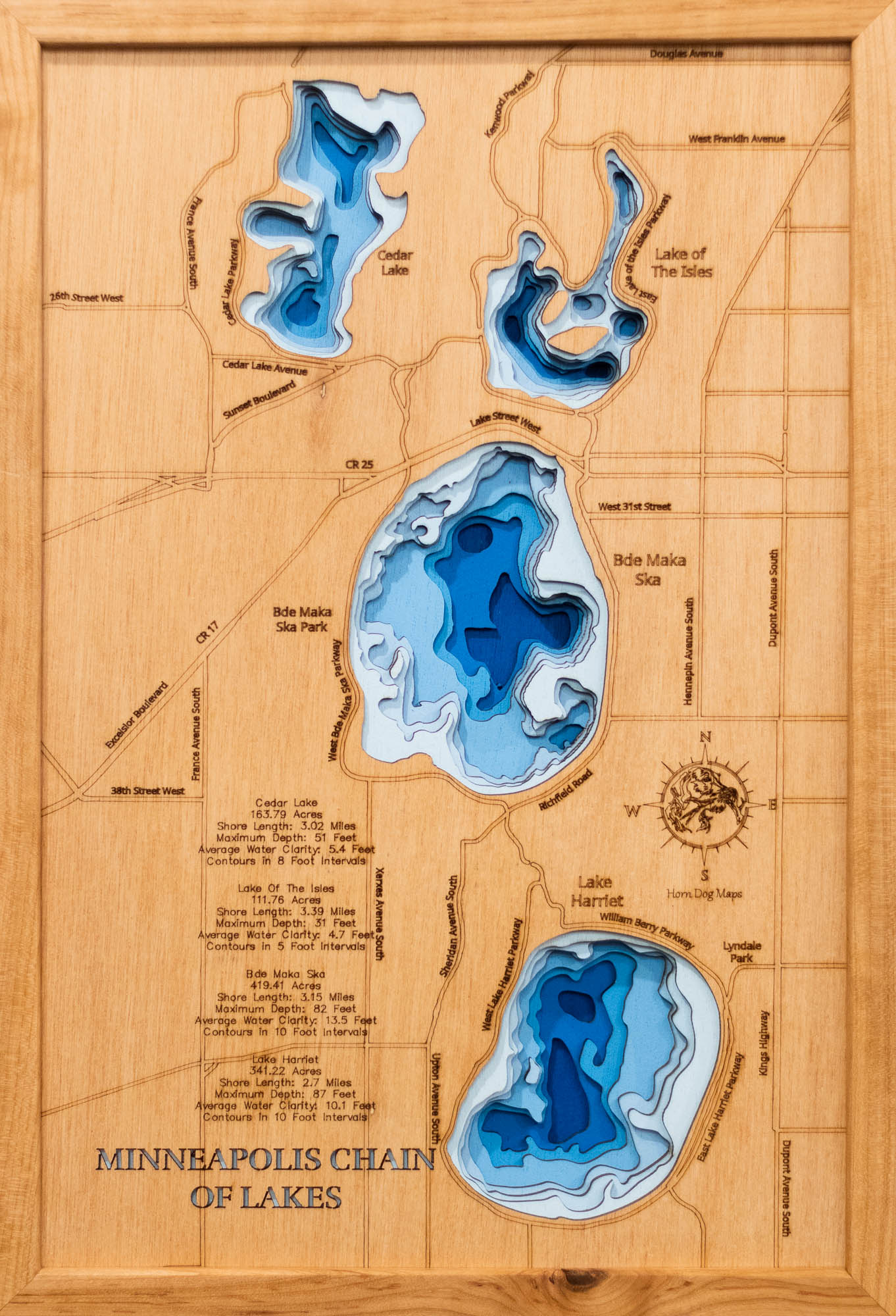 Minneapolis Chain of Lakes in Hennepin County, Minnesota