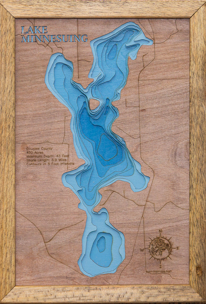 Lake Minnesuing in Douglas County, Wisconsin