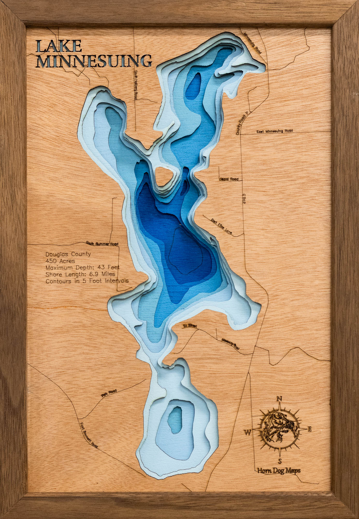 Lake Minnesuing in Douglas County, Wisconsin