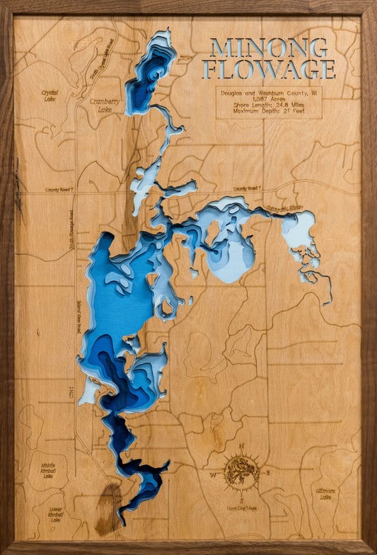 Minong Flowage in Douglas and Washburn Counties, Wisconsin