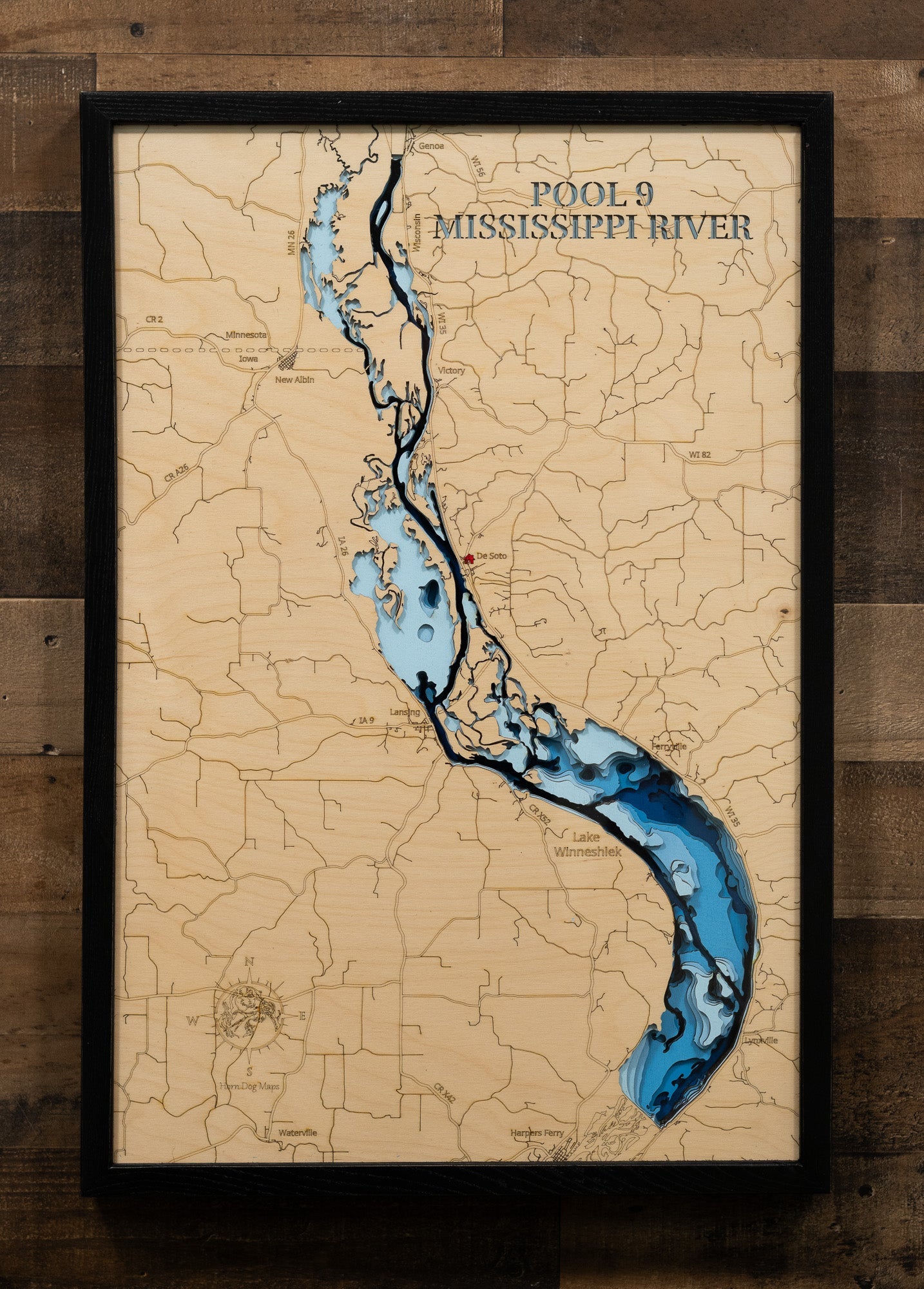 Mississippi River Pool 9 in Iowa, Minnesota, and Wisconsin