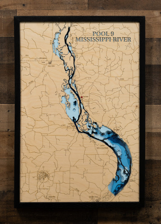 Mississippi River Pool 9 in Iowa, Minnesota, and Wisconsin