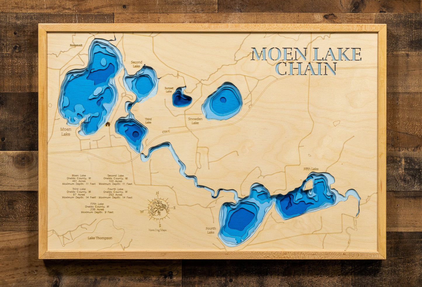 Moen Lake Chain in Oneida County, Wisconsin