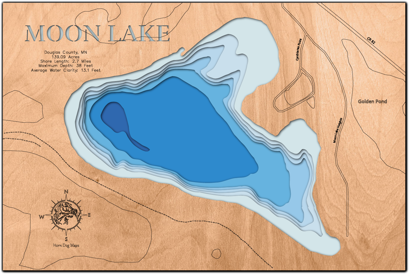 Moon Lake in Douglas County, Minnesota
