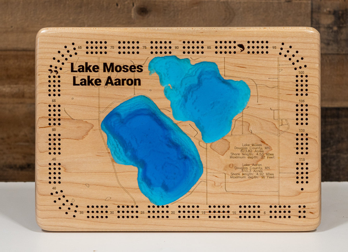 Moses Lake in Douglas County, Minnesota