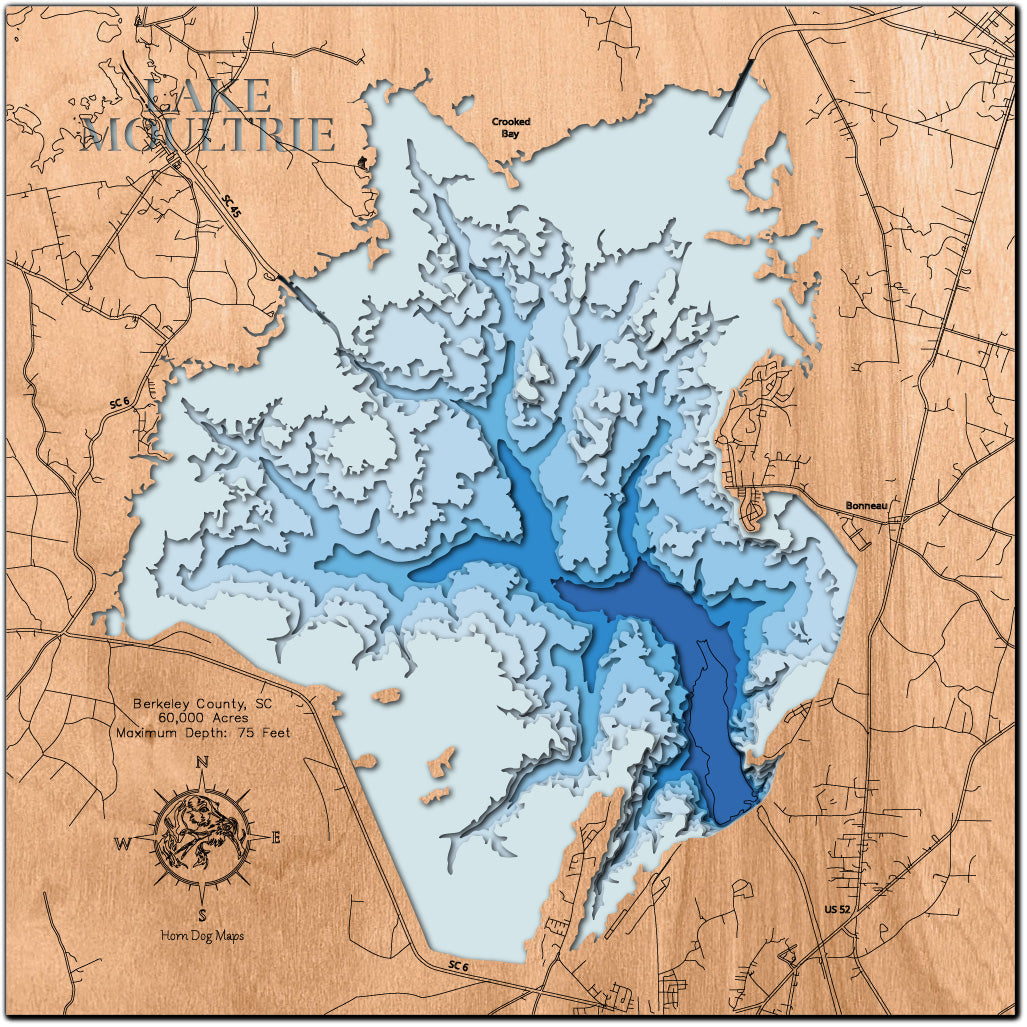 Moultrie Lake in Berkeley County, sc