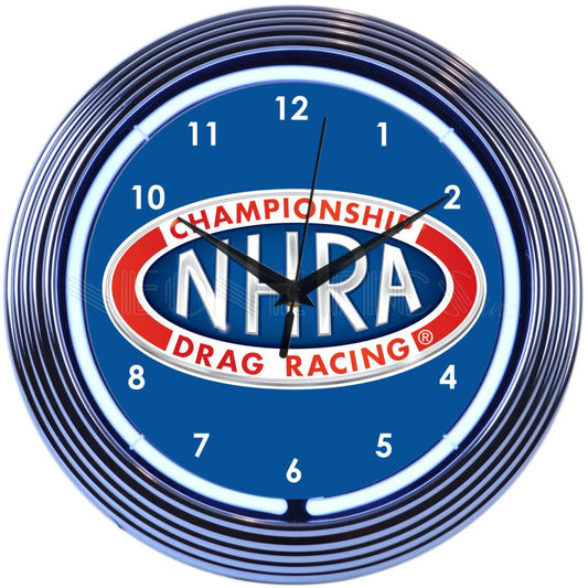 NHRA Neon Clock