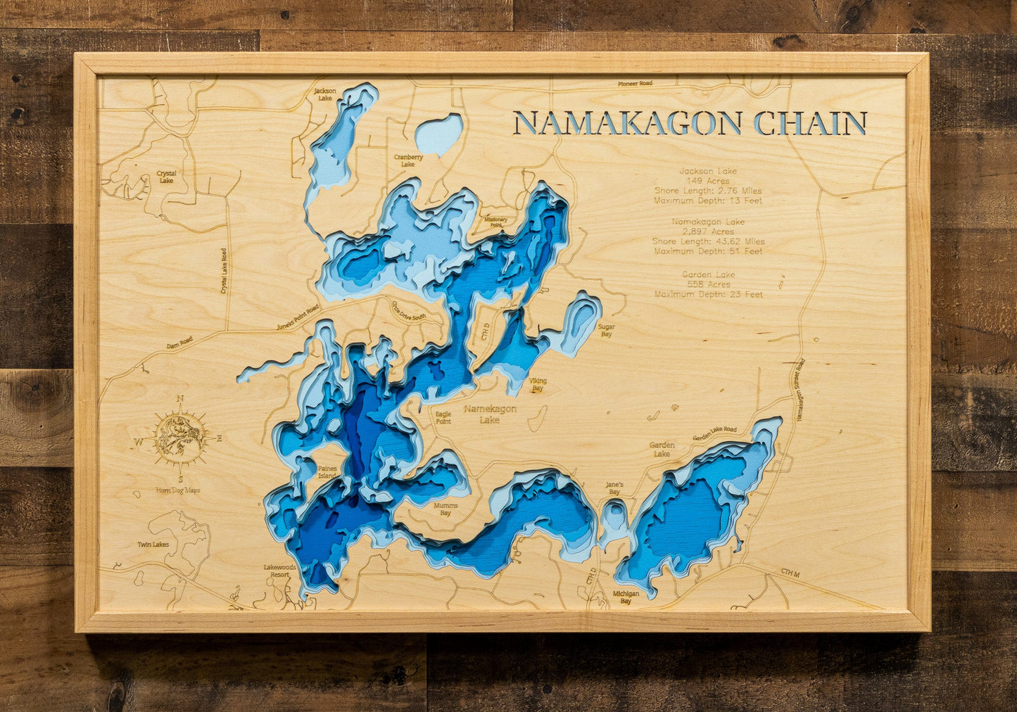 Namakagon Chain of Lakes Lake in Bayfield County, Wisconsin