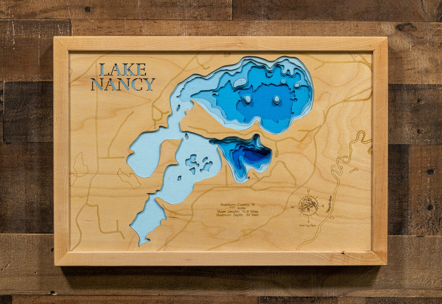 Nancy Lake in Washburn County, Wisconsin