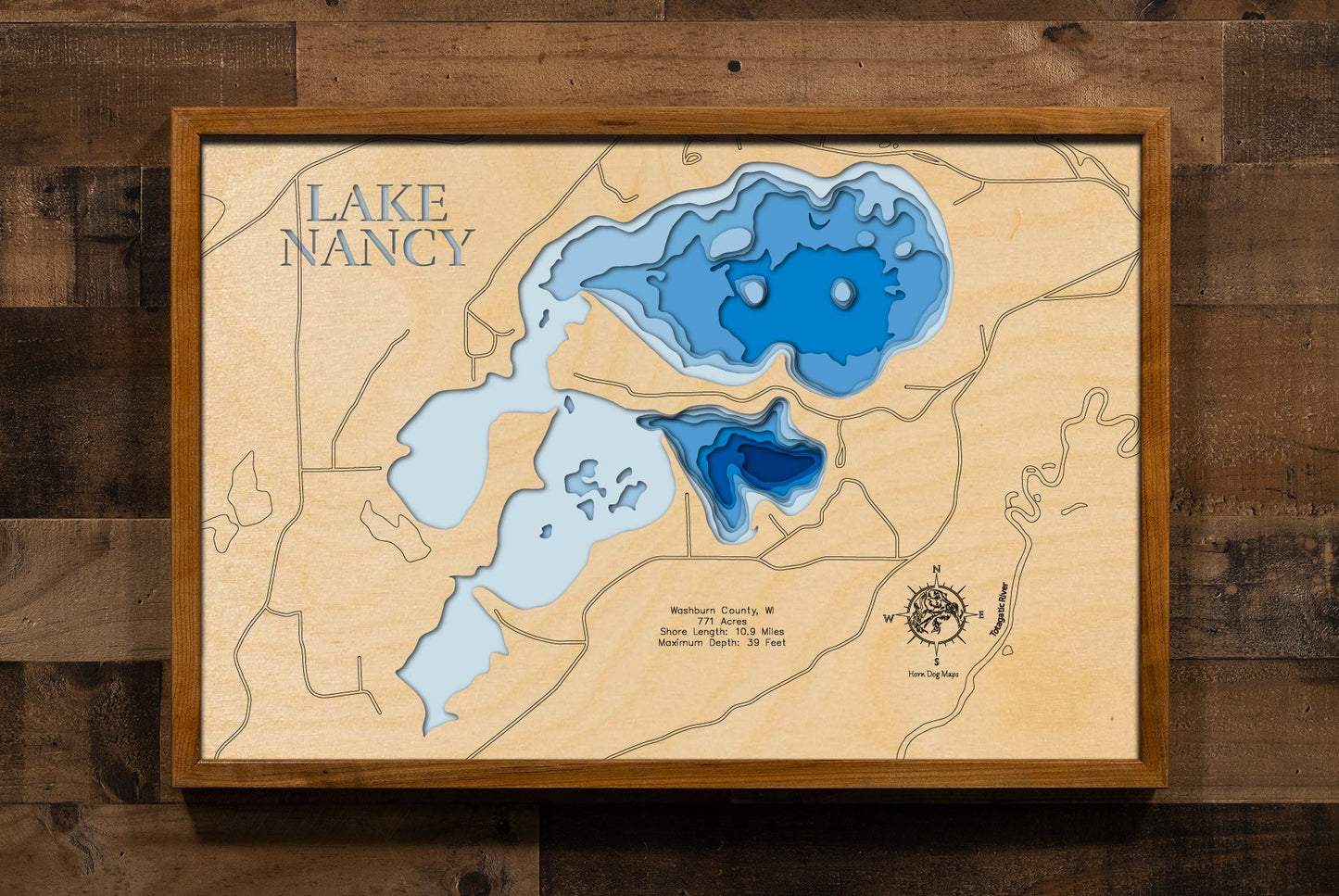 Nancy Lake in Washburn County, Wisconsin