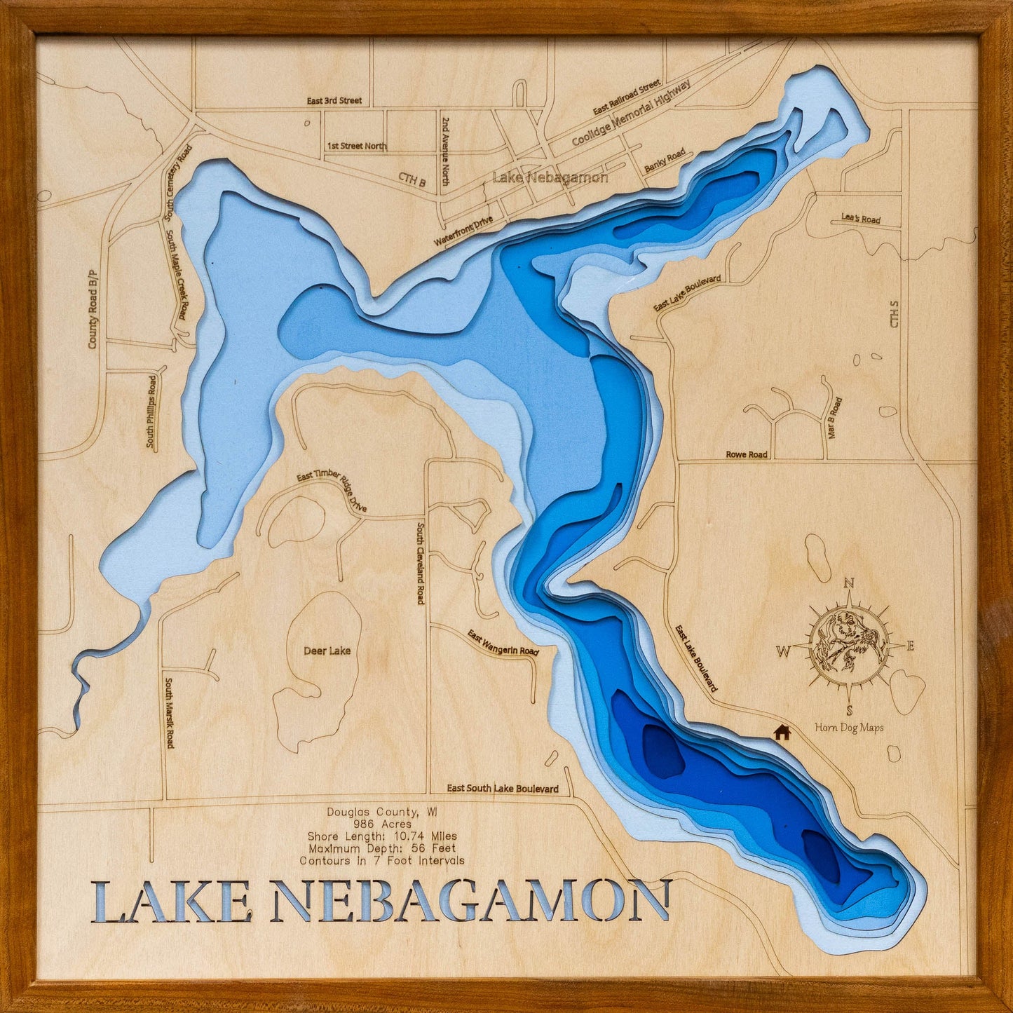 Nebagamon Lake in Douglas County, Wisconsin