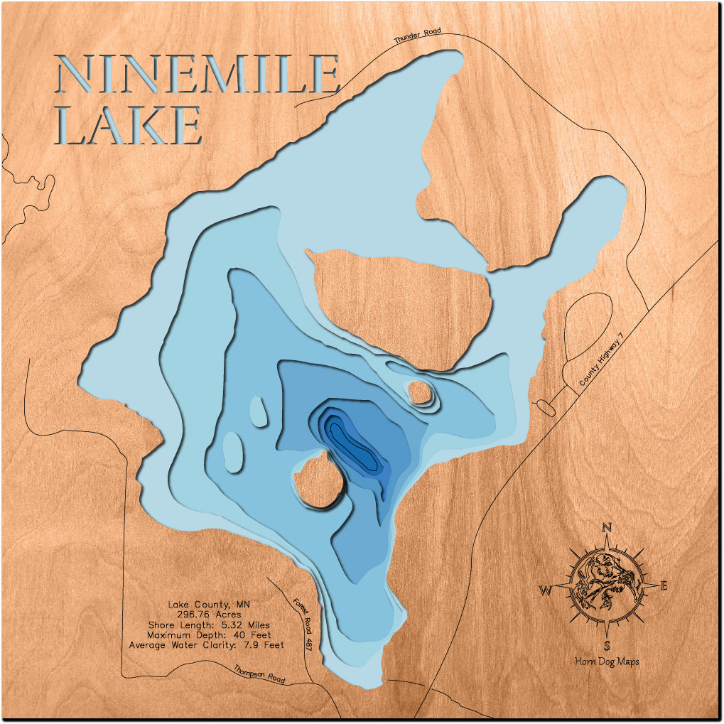 Ninemile Lake in Lake County, Minnesota