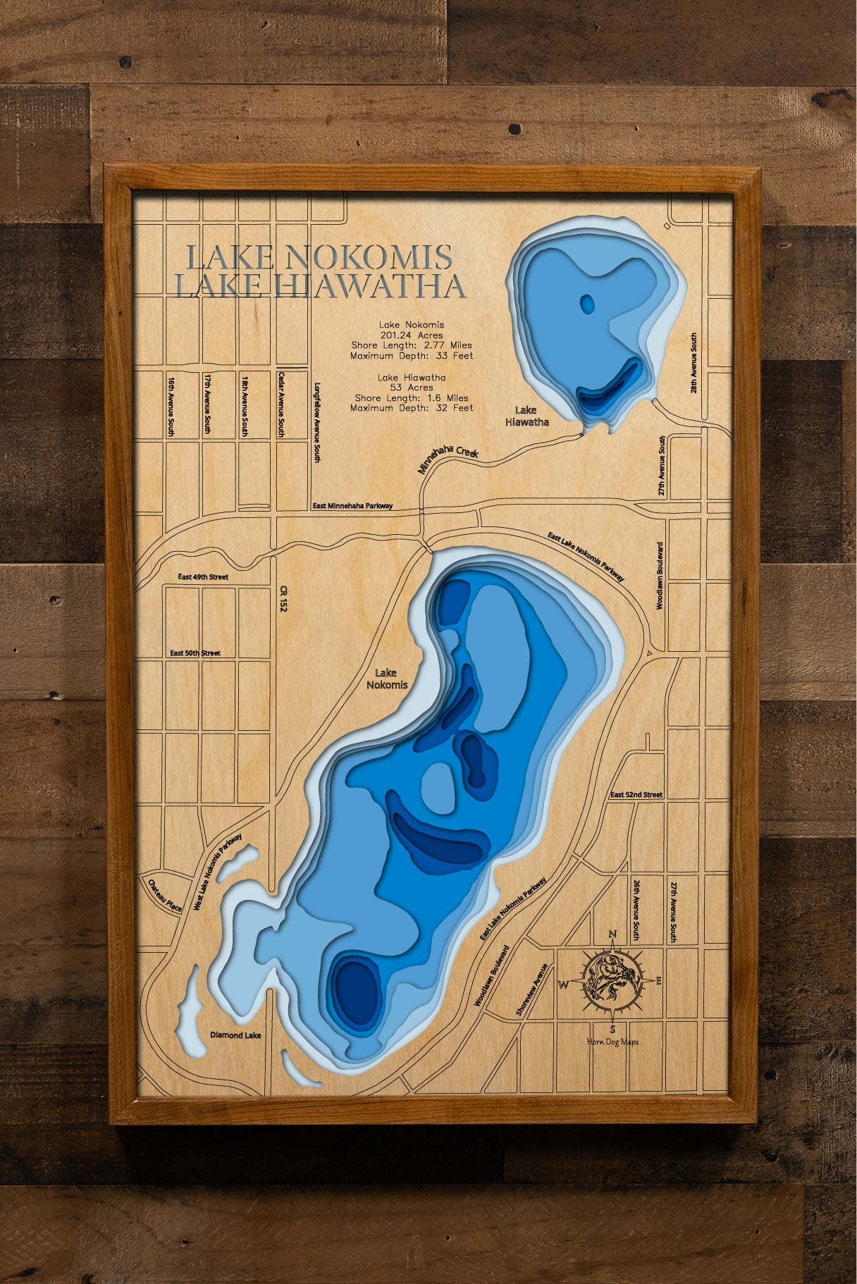 Lake Nokomis and Lake Hiawatha in Hennepin County, Minnesota